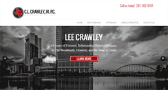 Desktop Screenshot of clcrawleylaw.com